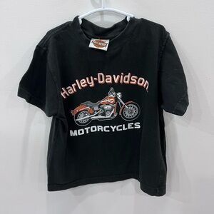 ❤️4/20❤️ Harley-Davidson Kids Black T-Shirt vintage